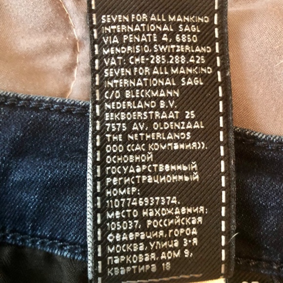 7 for all mankind high waist ankle gwenevere jeans 27 - Picture 7 of 14